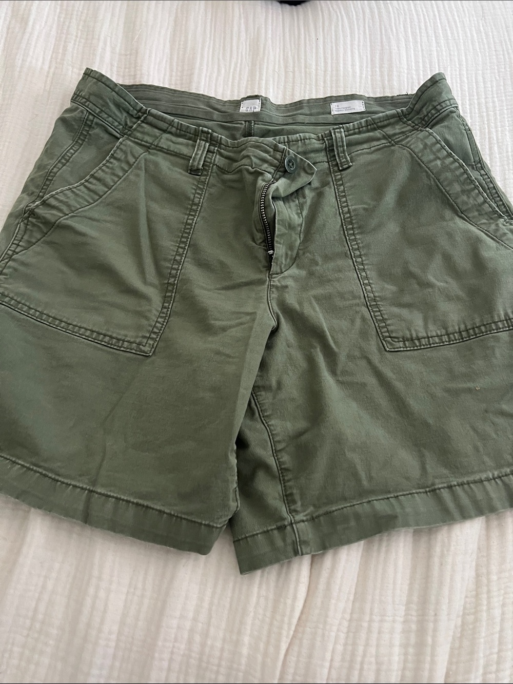 GAP Olive Green Utility Shorts